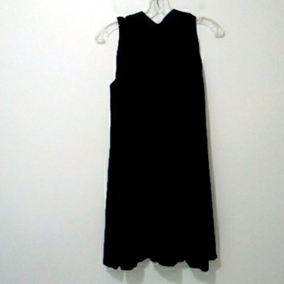 MSK black puff hem sleeveless mini dress - Picture 5 of 7
